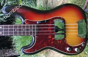 1973 Fender Precision Bass - Sunburst - RARE Left handed LEFTY Beauty - HSC