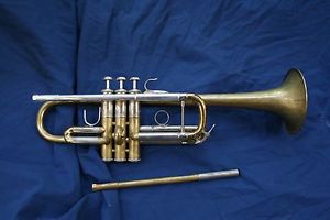 1971 "early Elkhart" Large Bore  Bach Stradivarius  "C" Trumpet