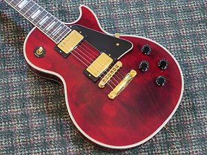 2001 Gibson USA Les Paul Custom Guitar! Wine Red/Gold/Ebony! w/OHSC