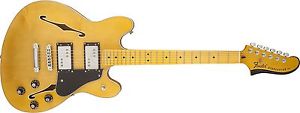 Fender Starcaster Maple Neck NAT Natur E-Gitarre Modern Player neu