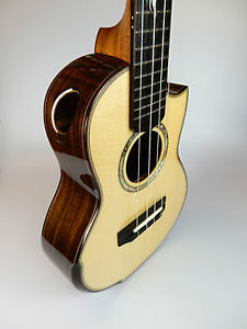 MAESTRO Tenor Ukulele, UT-IR S B C, Soundport, Bevel, Cutaway, high-end