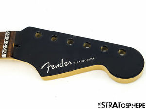 2006 American Fender Stratocaster Strat DELUXE NECK LSR Rosewood Black Headstock