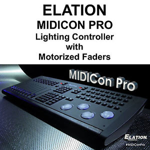 ELATION MIDICON PRO Software Light Controller Motorized Faders $150 Instant Off