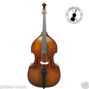 Upright Basses Double Basses 1/8 Student Level + Canvas Bag + Brazilwood Bow New