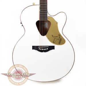 Gretsch G5022CWFE Jumbo Rancher White Falcon Acoustic Electric Guitar Demo