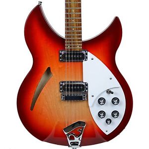 2014 RICKENBACKER 330 SEMI-HOLLOW BODY ELECTRIC GUITAR FIREGLO FINISH