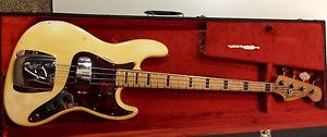 VINTAGE 1973 FENDER JAZZ BASS w/ OHSC - CUSTOM COLOR! - 73 j guitar p 1970s 70s