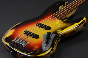 Fender Custom Shop Jaco Pastorius Tribute Fretless Jazz Bass Sunburst F/S Japan