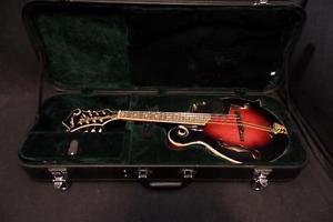 Washburn M3SWETWRK Mandolin in Trans Wine Red & Case #0088