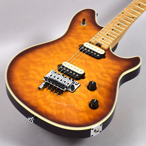 Free Shipping EVH Wolfgang USA Quilt Maple Top Tabaco Sunburst