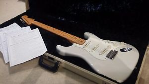 Fender Artist Signature Eric Johnson Electric Guitar, Blonde/Maple