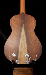 Bruce Wei Solid Brazilian Rosewood Tenor Ukulele, Abalone Inlay, Bag UG17-2299