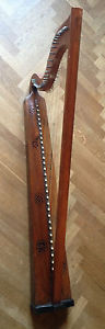 HARP Late XVI sec. ORIGINAL, NOT COPY!  33 strings arpa ancienne harpe harfe