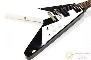 DEAN Michael Schenker Signature Retro Used Electric Guitar Black White F/S EMS