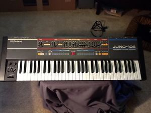 Roland Juno 106 Fully Serviced Synthesizer with NEW Voice Chips & Soft Case