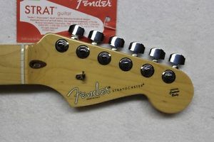 NEW Fender American Deluxe Plus Strat Neck Locking Tuners USA Stratocaster Maple