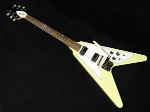Orville FV75 White w/Soft case Free shipping Guiter Bass From JAPAN #X784