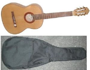 Höfner HGL7 Guitarra de concierto con bolsa HGL 7 Mate Tapa abeto Nuevo