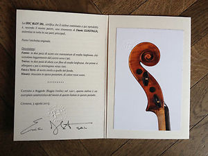 Violin DANTE GUASTALLA, Reggiolo 1921, ERIC BLOT EXPERTISE italian old violino