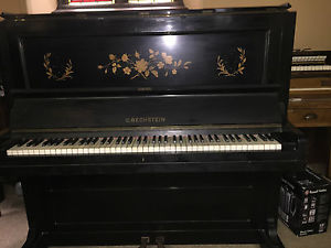 BECHSTEIN Upright Piano Model 10 (V) Ornate Ebony Straight-strung (2of3)