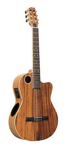 Boulder Creek ECL-6 AE Koa Top, Back, & Sides Cutaway Classical Natural Finish