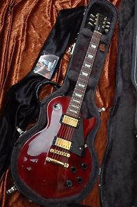 Gibson Les Paul Studio Plus 2003 Wine Red Gold Hardware Expensive Model + Case