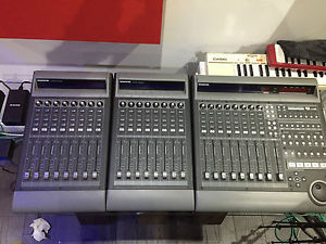 Mackie Universal Daw Controller + Two Mackie Extenders