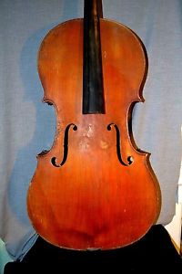 french cello laberte 1920 4/4 stamp nicolat lupot for restoration