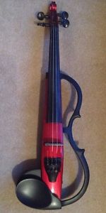 Yamaha SV-120 Silent Violin (Electric) Case, Bow, Accessories - Made In Japan