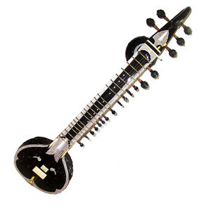 LEFT-HANDED LEFTY RAVI SHANKAR PEACOCK SITAR, ULTRA-SPECIAL CALCUTTA CUSTOM-MADE