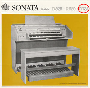 Elektronische Kirchenorgel, 2-manualig, Vollpedal