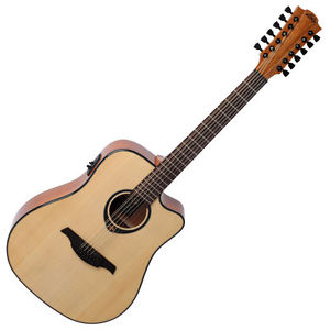 LAG Tramontane T66D12CE Acoustic Guitar 12String Cutaway PiezoPickup Dreadnought