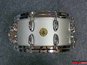 Gretsch USA Custom 125th Anniversary Snaredrum in "Silver Mist"  -  14x6,5"
