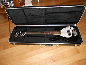 Sterling by MusicMan RAY35-BK Black Electric Bass 5 String Hardshell Case