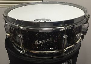 Vintage 1960s Rogers Swivomatic 5 X 14" Snare Drum In MARDI GRAS - Rare