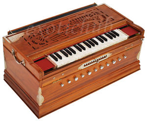 HARMONIUM~13 SCALE CHANGER~TEAK WOOD~4 OCTAVES~4 SET REED -BASS/MALE/MALE/FEMALE