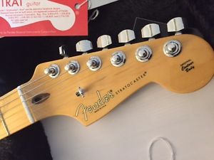 Fender American Deluxe Strat Plus ice Blue Metallic + Personality Cards WHSC