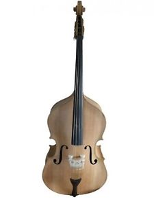 Kontrabass 3/4 Größe Natural Lackierung, Violinform, neu, B-Ware