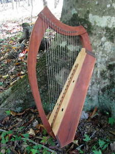Gothic style medieval harp