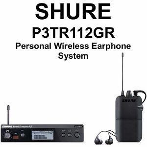 SHURE P3TR112GR Personal Wireless In-Ear Rackmnt Monitor System $25 Instant Off