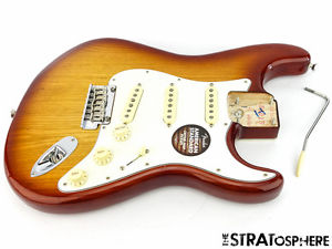 LOADED 2016 American Standard Fender Strat BODY Stratocaster Fat 50s Siennaburst