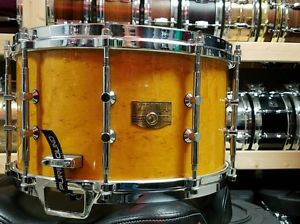 TAMA 8X14 BEM birdseye maple amber snare drum! artstar era