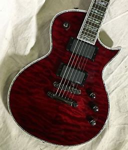 ESP LTD Deluxe EC-1000QM STBC See Thru Black Cherry NEW OLD STOCK 2015
