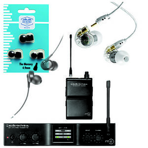 Audio Technica M2M Wireless inEar System, Mee Audio M6PRO-CL Earphone Bonus Pack