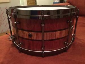 Deliverance Custom Drums Stave Snare Drum (Bubinga/Zebrawood/Wenge)