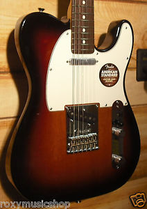 Used Fender® American Standard Telecaster® Rosewood Fretboard 3-Color Sb w/Case