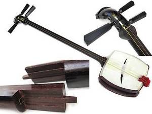 USED ​​luxury Tsugaru shamisen red tree Futozao gold fine east touch Japan