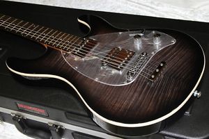 Free Shipping MUSICMAN Steve Morse Morse Black Burst Flame Electric Guitar