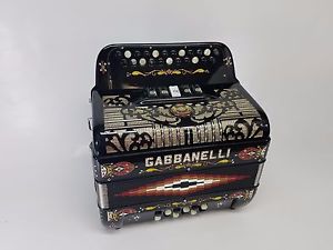 Accordion acordeon Gabbanelli 2 row 23 button 12 bass GC with case, new