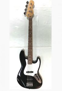 Fender Standard Standard Jazz Bass TINT UG Black w/soft case Free shipping #Q48